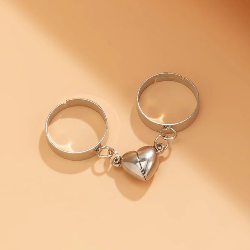 Trendy Magnetic Couple Rings