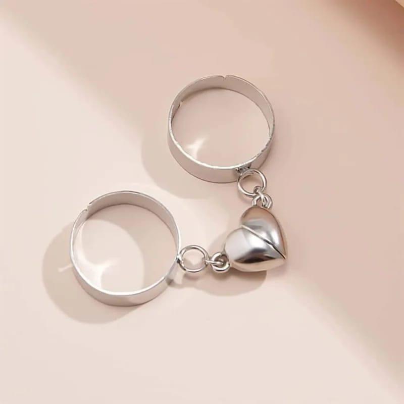 Trendy Magnetic Couple Rings