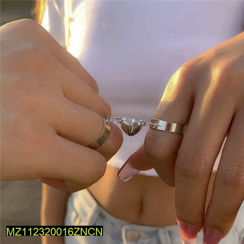 Trendy Magnetic Couple Rings