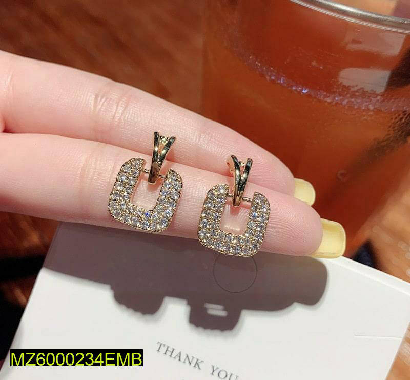 Pearl Square Earrings