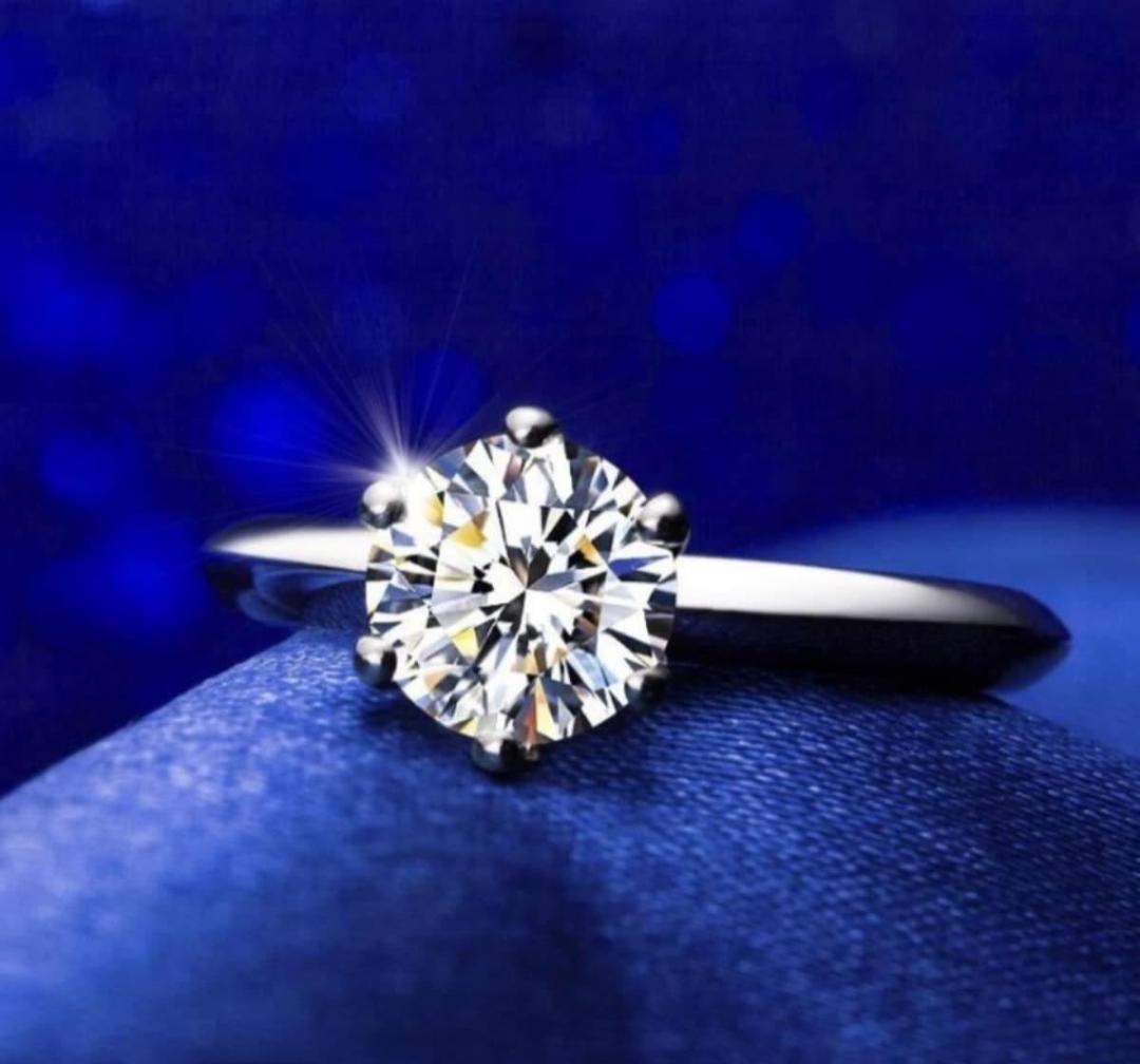 Silver Plated Zircon Adjustable Ring